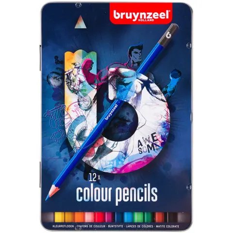 Zestaw kredek Bruynzeel Teens Blue - 12 szt.