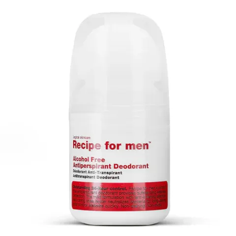 Recipe for men: antiperspirant dezodorant roll-on dla mężczyzn, bez alkoholu, vegan, 60ml