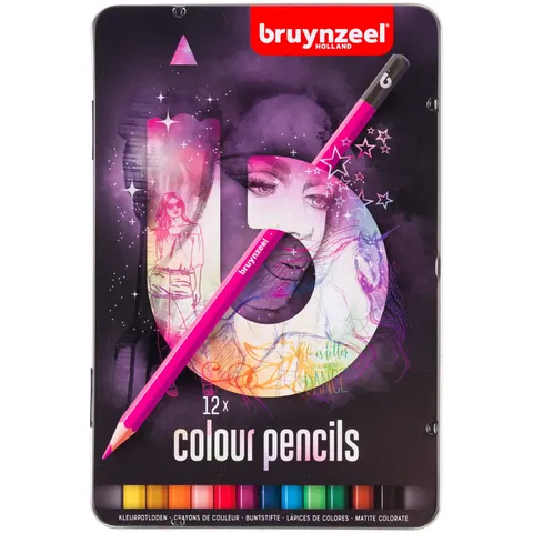 Zestaw kredek Bruynzeel Teens Pink 12 kolorów