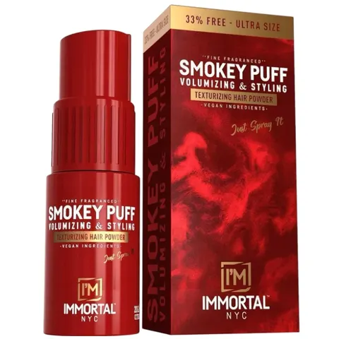 Immortal nyc smokey puff red puder do włosów z atomizerem 20g