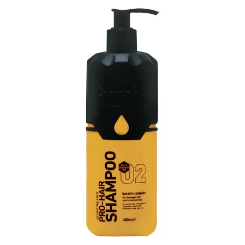 Nishman 02 keratin complex - szampon keratynowy do włosów zniszczonych, 400ml
