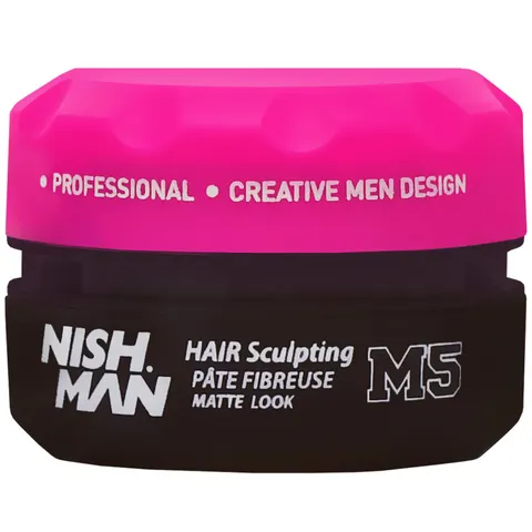 Nishman m5 fibre paste matte - matowa pasta włóknista do włosów, 100ml