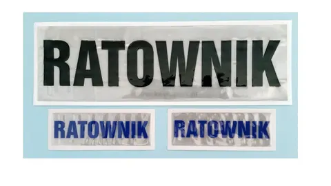 Naszywka odblaskowa mała RATOWNIK