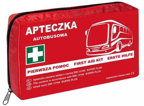 Apteczka samochodowa autobusowa w nylonie DIN 13164 PLUS