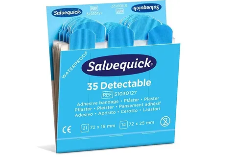 Plastry wykrywalne Salvequick Blue Cederroth