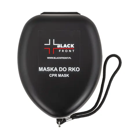 Maska kieszonkowa CPR typu Pocket Mask Black Front