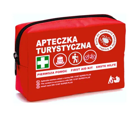 Apteczka w nylonie TURYSTYCZNA - KLESZCZOWA DIN 13167