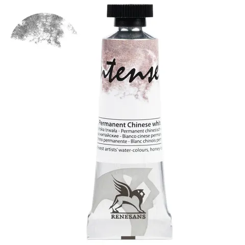 Farba akwarelowa RENESANS Intense Water 15 ml (02 - biel chińska trwała)