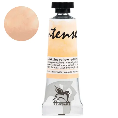 Farba akwarelowa RENESANS Intense Water 15 ml (05 - żółta z Neapolu różowa)