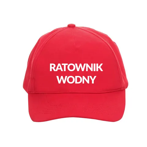 Czapka z daszkiem Classic czerwona Ratownik Wodny