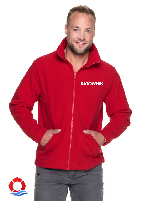 Bluza polar czerwona Ratownik