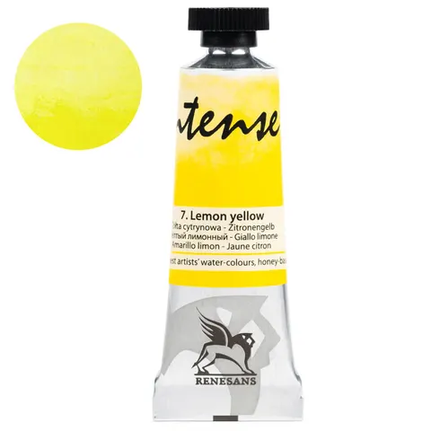Farba akwarelowa RENESANS Intense Water 15 ml (07 - żółta cytrynowa)