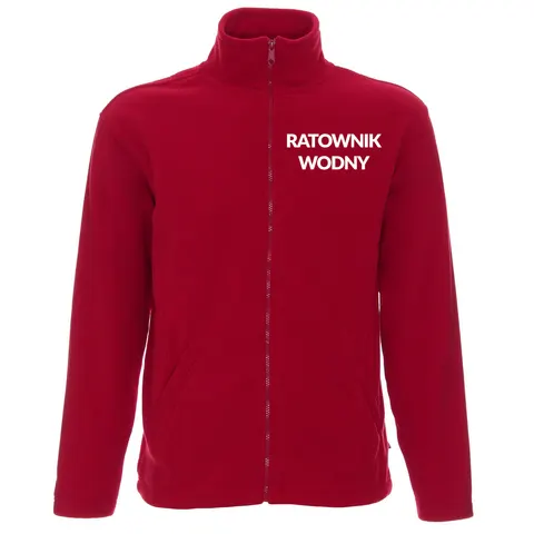 Ciepły polar czerwony Ratownik wodny