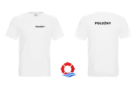 Koszulka męska biała położny