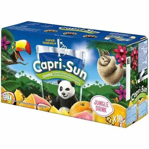 Capri-Sun Jungle 10 x 200ml napój owocowy dla dzieci ze słomką