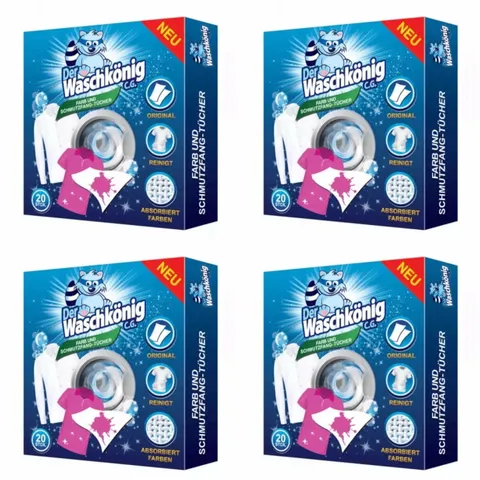 4x Der Waschkonig chusteczki wyłapujące kolor 20szt.