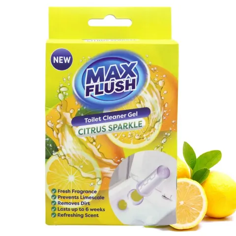 Max Flush żelowe kleksy czyszczące do toalety Citrus 45ml na 6 tygodni