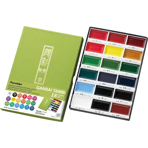 Kuretake Gansai Tambi 18 kolorów MC20/18V