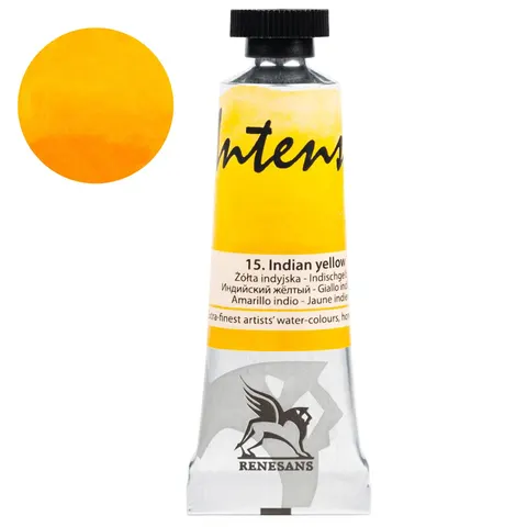 Farba akwarelowa RENESANS Intense Water 15 ml (15 - żółta indyjska)