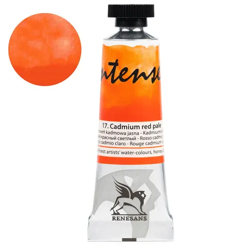 Farba akwarelowa RENESANS Intense Water 15 ml (17 - czerwień kadmowa jasna)