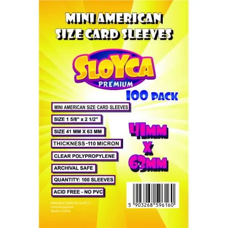 SLOYCA Koszulki Mini American Premium (41x63mm) 100 szt.