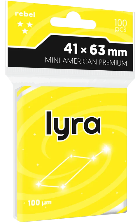 Koszulki na karty Rebel (41x63 mm) Lyra Premium, 100 sztuk