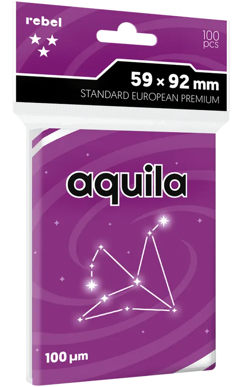 Koszulki na karty Rebel (59x92 mm) Aquila Premium, 100 sztuk