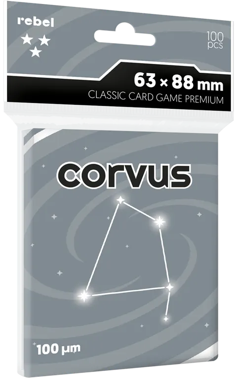 Koszulki na karty Rebel (63x88 mm) Corvus Premium, 100 sztuk