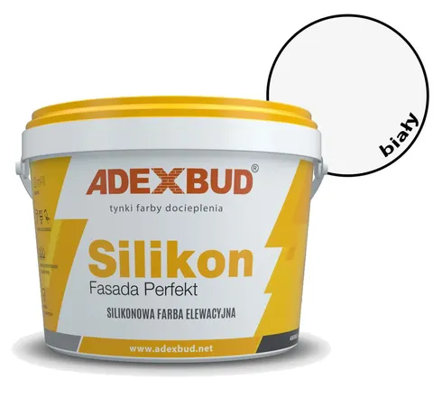 Farba silikonowa biała "Fasada Perfekt" 5L Adexbud