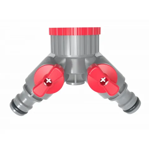 Rozdzielacz 2 zaworowy 3/4" - 1/2" na kran