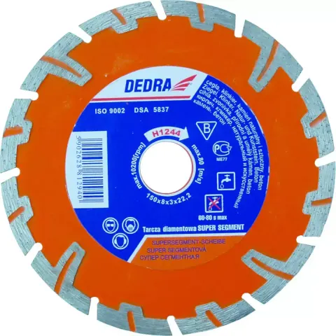 Tarcza Super Segment diamentowa do betonu 230 x 22,2mm Dedra