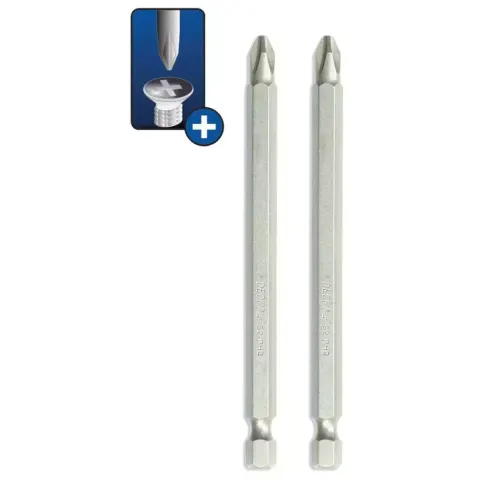 Końcówki wkrętakowe Philips PH2 x 100mm 2szt bity Dedra