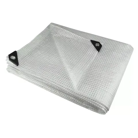 Plandeka 2x3m, 100g/m2 przeźroczysta, zbrojona DEDRA N09023