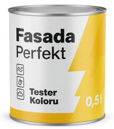 Tester koloru 0,5L – Farba silikonowa elewacyjna Adexbud Fasada Perfekt