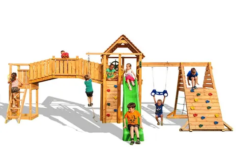 Duży plac zabaw do ogrodu maxi zestaw Fun Gym Fungoo