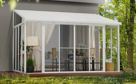 Ogród zimowy Veranda Sanremo Palram - Canopia 3 x 4,25 m biała