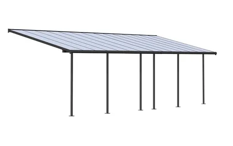 Aluminiowe zadaszenie tarasu Sierra Palram - Canopia 3 x 8,5 m szare