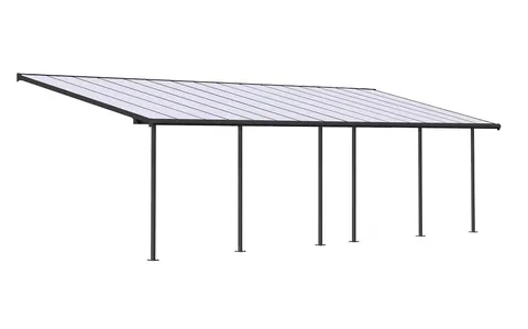 Aluminiowe zadaszenie tarasu Sierra Palram - Canopia 3 x 9,71 m szare