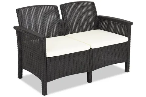 Dwuosobowa sofa technorattanowa Venezia 2 brązowa Bica