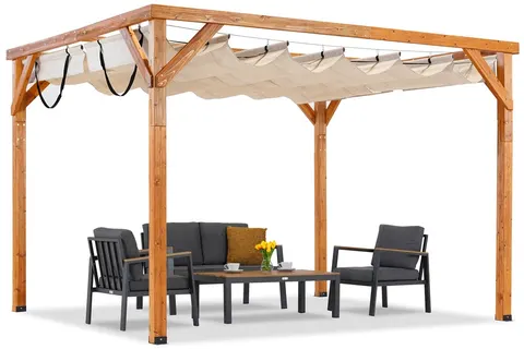Drewniana pergola tarasowa Aruba 3 x 3,7 m Garden Point