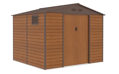 Domek narzędziowy metalowy Malmo 2,8 x 2,6 m Store Boss brązowy