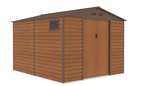 Domek narzędziowy metalowy Malmo 2,8 x 3,2 m Store Boss brązowy