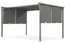 Antracytowa pergola tarasowa Sevilla 3x4m z moskitierą Garden Point