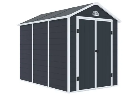 Plastikowy domek narzędziowy Bergen 1,9 x 2,8 m CoverTech antracyt