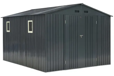Domek narzędziowy z metalu Helsinki 3 x 3,7 m Store Boss antracyt