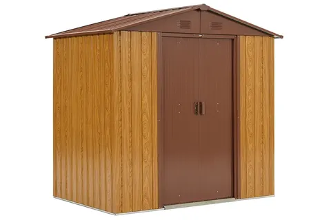 Metalowy domek narzędziowy Helsinki 1,9 x 1,3 m Store Boss brąz