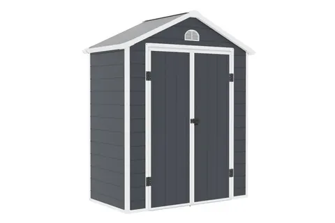 Plastikowy domek narzędziowy Bergen 1,9 x 1 m CoverTech antracyt