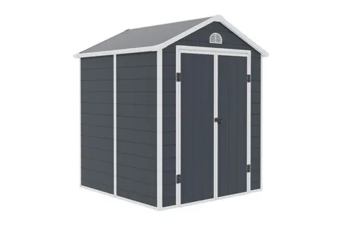 Plastikowy domek narzędziowy Bergen 1,9 x 1,9 m CoverTech antracyt
