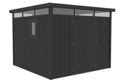Metalowy domek narzędziowy Falun 2,9 x 2,9 m CoverTech antracyt