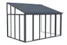 Aluminiowy ogród zimowy Magnolia 3 x 4,3 m CoverTech antracyt